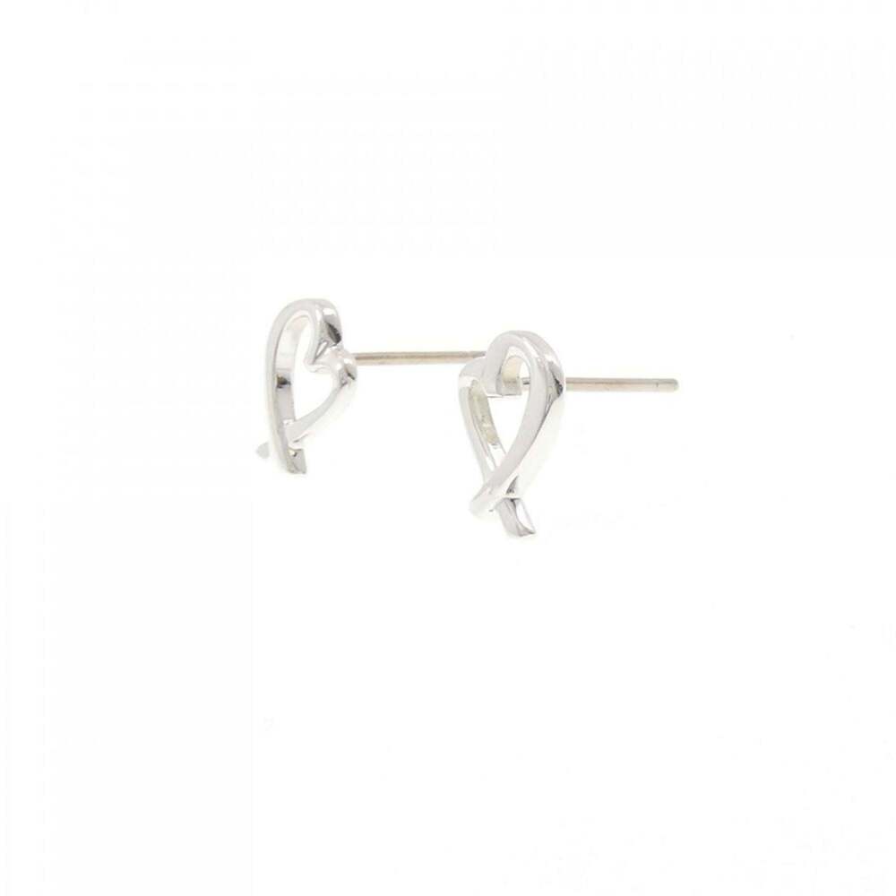 TIFFANY Silver Heart Earrings - Picture 2 of 4